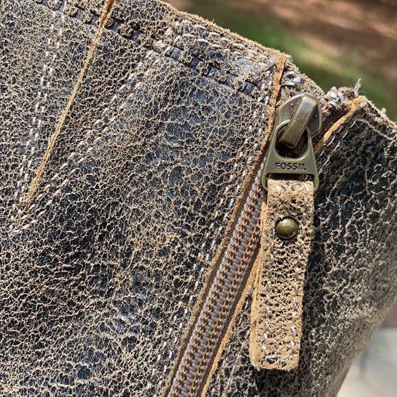 {FOSSIL} “Caroline” Distressed Leather Boots - Picture 10 of 11